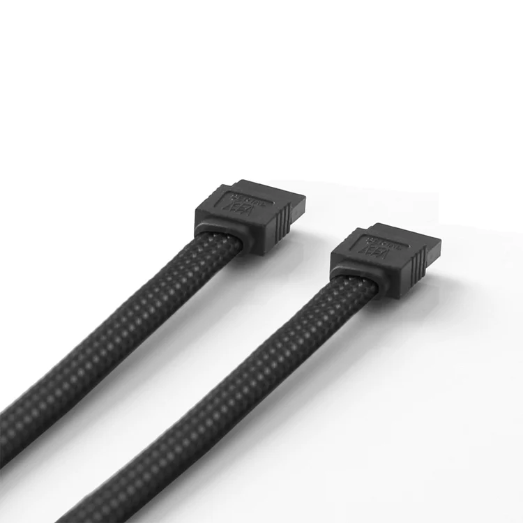 ULT-Best 5PCS 50CM SATA 3.0 III SATA3 7pin Data Cable 6Gb/s SSD Cables HDD Hard Disk Drive Cord line with Nylon Premium Sleeved 13