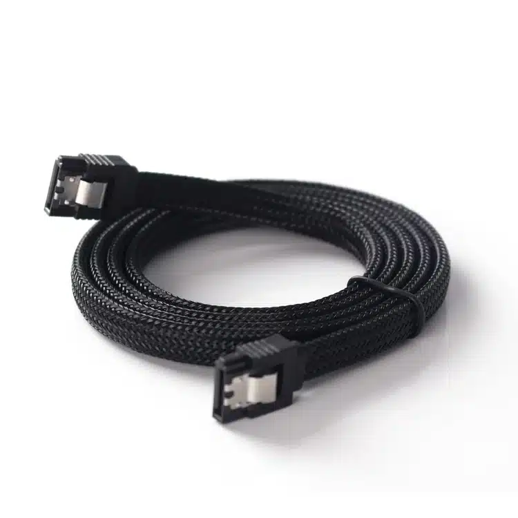ULT-Best 5PCS 50CM SATA 3.0 III SATA3 7pin Data Cable 6Gb/s SSD Cables HDD Hard Disk Drive Cord line with Nylon Premium Sleeved 14