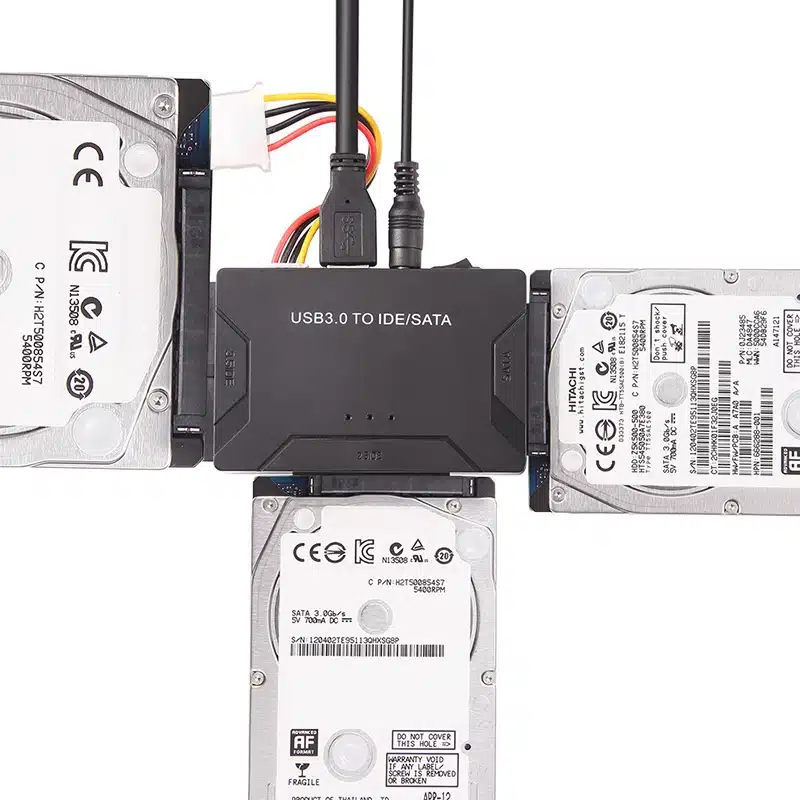 USB 3.0 to SATA IDE ATA Data Adapter 3 in 1 for PC Laptop 2.5" 3.5" HDD Hard Disk Driver With Power 19