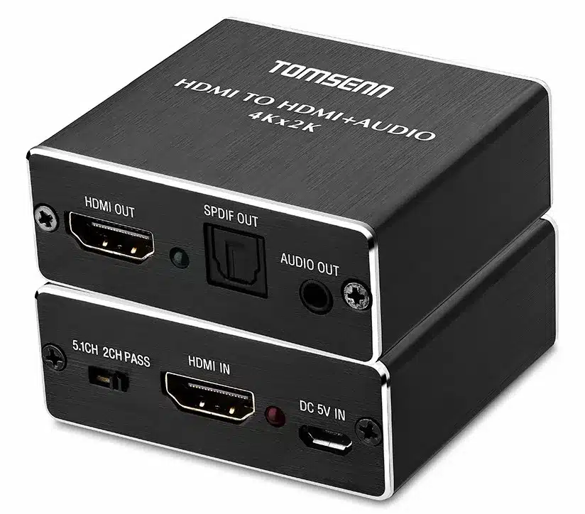 Hdmi audio extractor HDMI to HDMI and Optical TOSLINK SPDIF + 3.5mm Stereo Audio Extractor Converter HDMI Audio Splitter Adapter 5