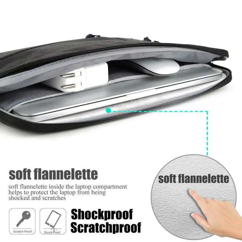 2017 New Pocket Bag for MacBook Pro 13 15 Case for Xiaomi Air 13.3 Waterproof Laptop Case for Lenovo 14 Cover for MacBook Air 13 14
