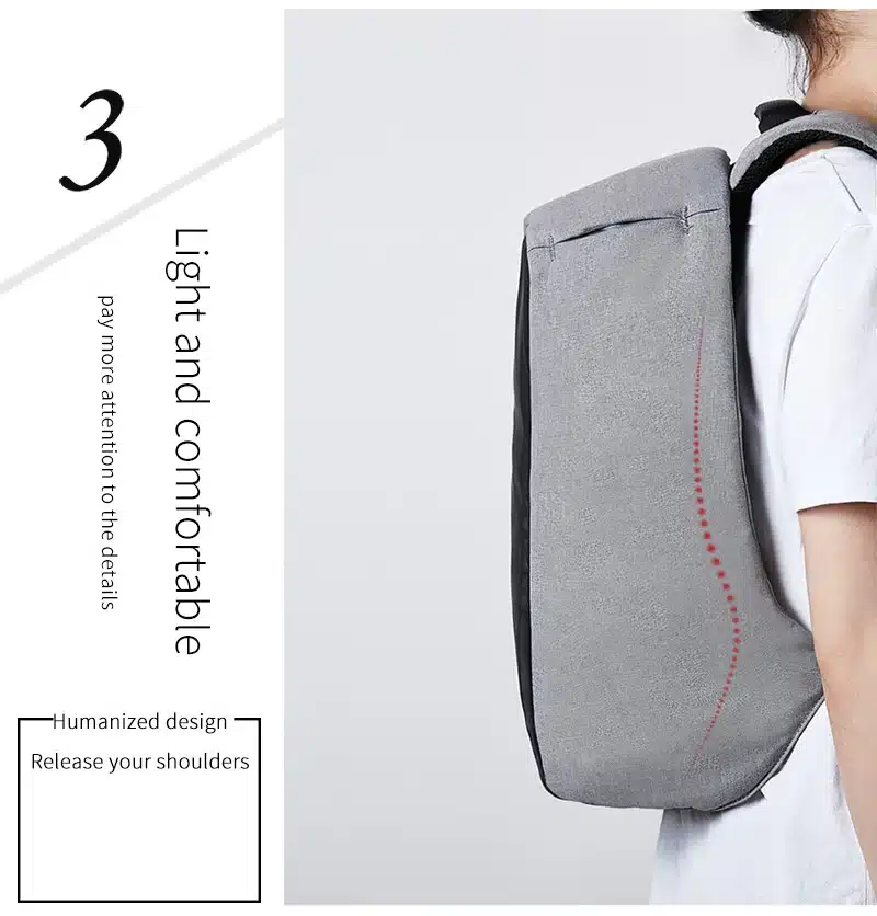 KALIDI USB Charge Laptop Bag for Mackbook 13.3-15.6 inch Notebook Bag Waterproof Anti Theft Laptop Backpack for Men School Bag 10