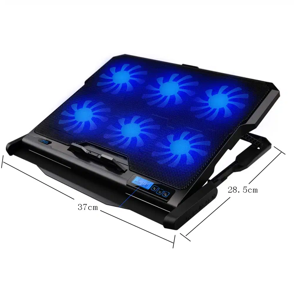 ICE COOREL Laptop cooler 2 USB Ports and Six cooling Fan laptop cooling pad Notebook stand For 12-15.6 inch fixture for laptop 12