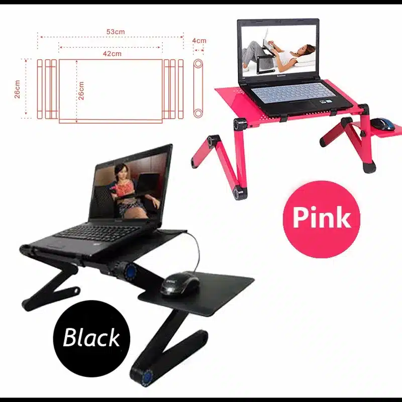Multi Functional Ergonomic mobile laptop table stand for bed Portable sofa laptop table foldable notebook Desk with mouse pad 5