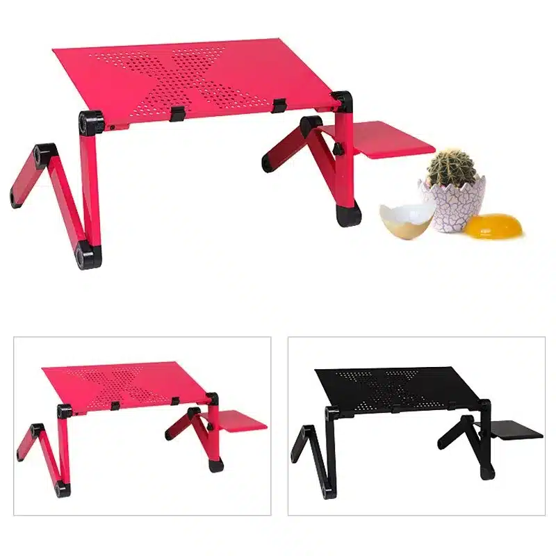 Multi Functional Ergonomic mobile laptop table stand for bed Portable sofa laptop table foldable notebook Desk with mouse pad 6