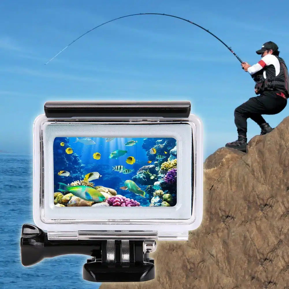 ALLOET 35m Diving Waterproof Touch Camera Case Cover Case For Xiaomi Yi 4K 2 II Action Camera Xiaoyi Case 4K Yi Accessories 12