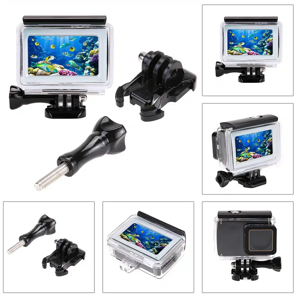 ALLOET 35m Diving Waterproof Touch Camera Case Cover Case For Xiaomi Yi 4K 2 II Action Camera Xiaoyi Case 4K Yi Accessories 13