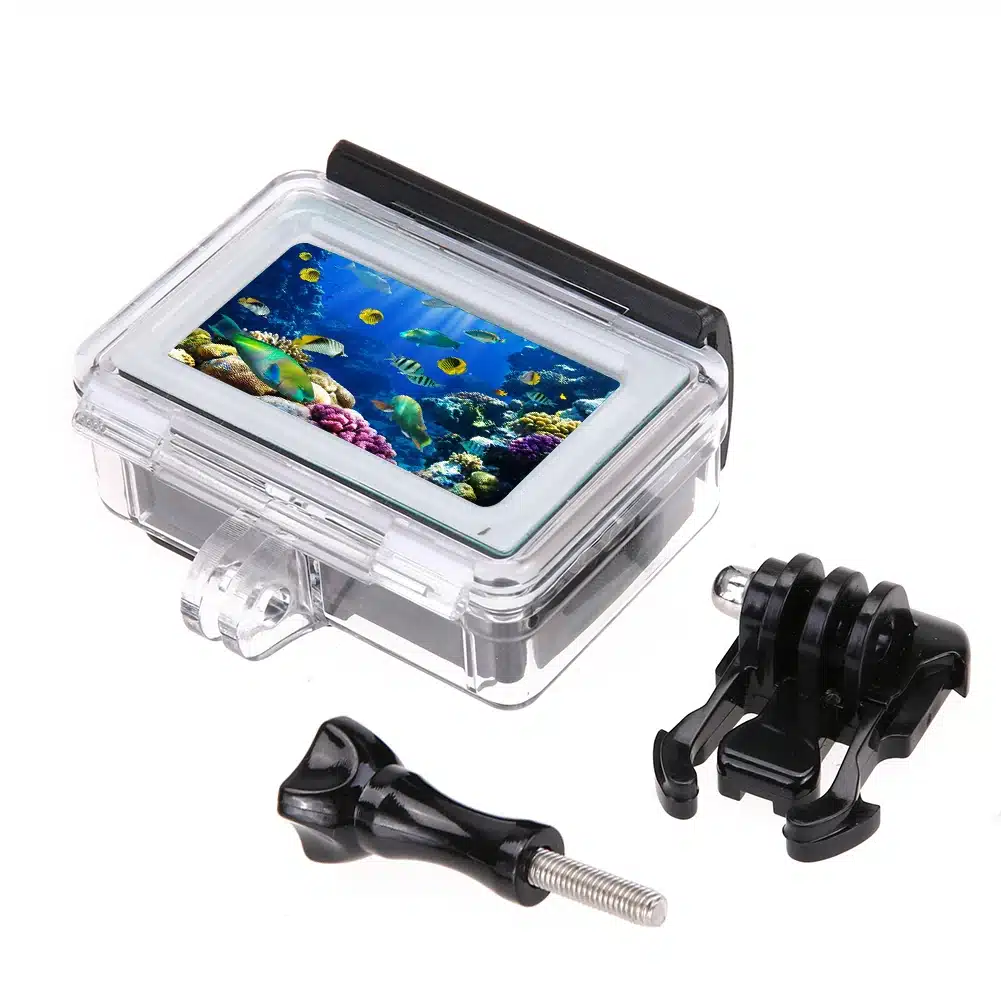 ALLOET 35m Diving Waterproof Touch Camera Case Cover Case For Xiaomi Yi 4K 2 II Action Camera Xiaoyi Case 4K Yi Accessories 16