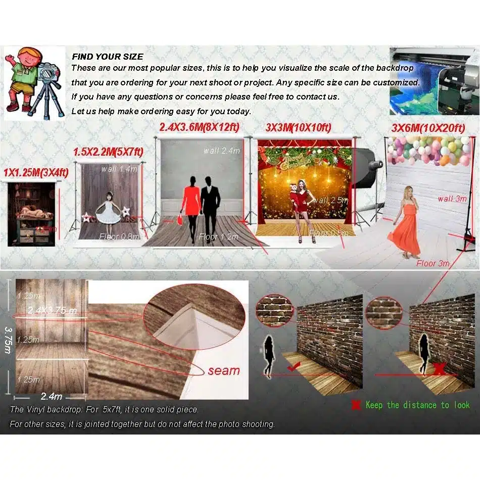Vinyl Photography Background photo studio backdrops background Brick Wall Floor Photographic Backdrops New Hot S-1103 11