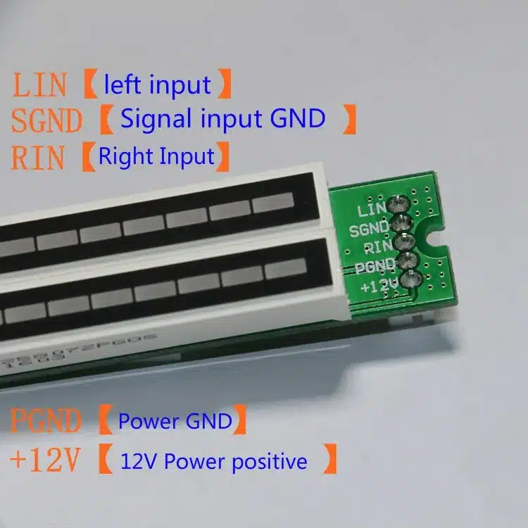 Aiyima Mini Dual 12 Level indicator VU Meter Stereo Amplifier Board Adjustable light Speed Board With AGC Mode Diy KITS 5