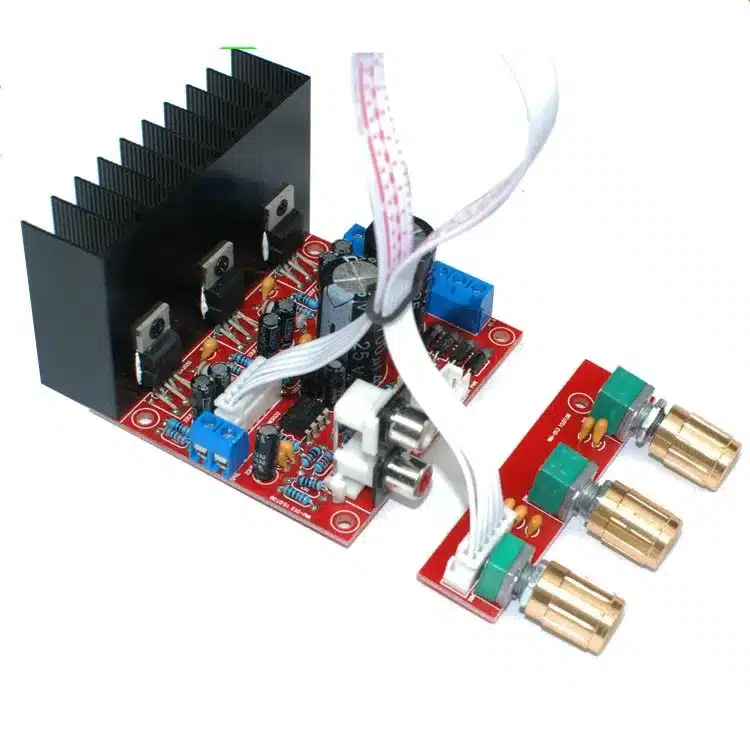 Aiyima TDA2030A 2.1 Subwoofer Amplifier Board Three-channel Speaker Audio Bass Amp Board 23