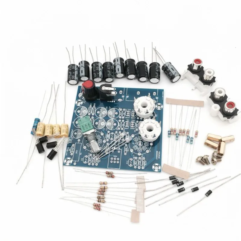 Aiyima Tube Amplifiers Audio board Amplificador Pre-Amp Audio Mixer 6J1 Valve Preamp Bile Buffer Diy Kits 18