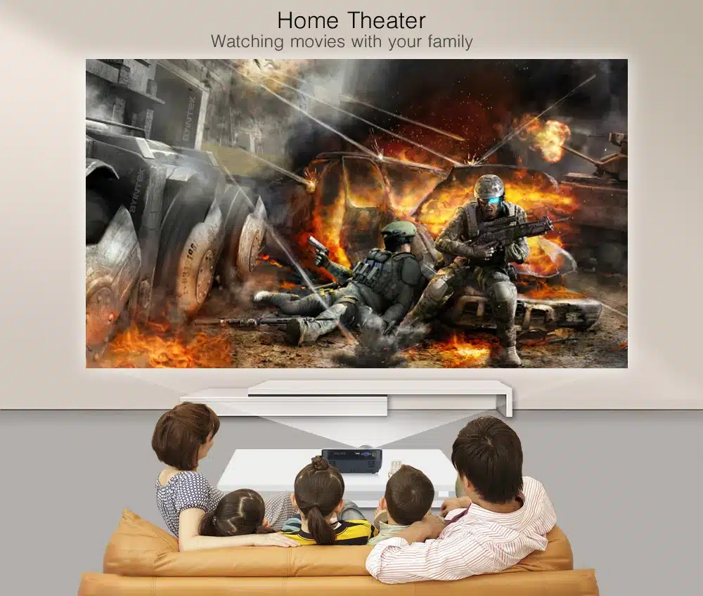 Projector BYINTEK SKY GP70 2018 Hottest Portable Led Projector HD Pico USB HDMI LCD cinema LED Mini Video Digital Home Theater 8