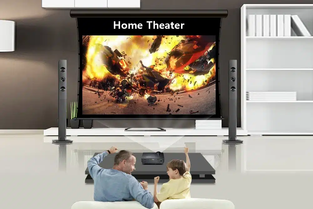 2018 Cheap Projector MOON BT96Plus Android wifi smart game bluetooth Video HDMI USB Full HD 1080P Home Theater LED Projector 14