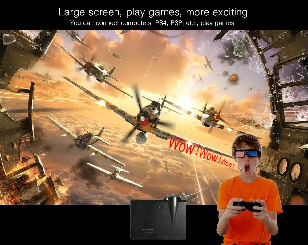 2018 Cheap Projector MOON BT96Plus Android wifi smart game bluetooth Video HDMI USB Full HD 1080P Home Theater LED Projector 16