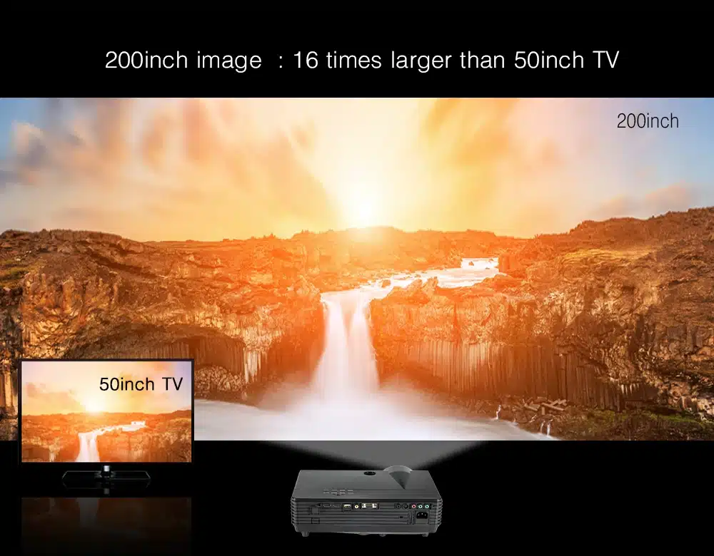 2018 Cheap Projector MOON BT96Plus Android wifi smart game bluetooth Video HDMI USB Full HD 1080P Home Theater LED Projector 17