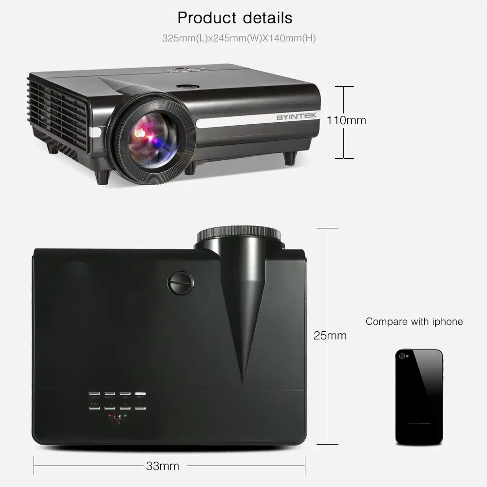 2018 Cheap Projector MOON BT96Plus Android wifi smart game bluetooth Video HDMI USB Full HD 1080P Home Theater LED Projector 18