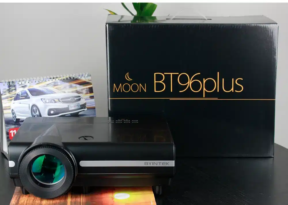 2018 Cheap Projector MOON BT96Plus Android wifi smart game bluetooth Video HDMI USB Full HD 1080P Home Theater LED Projector 42