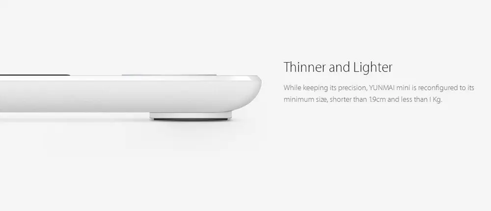 International Version Yunmai Mini Smart Weighing Scale Digital Body Fat Health Loss Weight SCALES BMI Muscle Rate For APP Remote 19