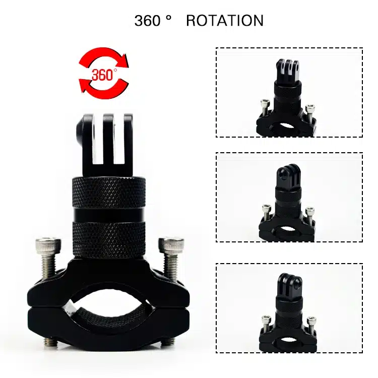 High Quality Aluminum Handlebar Holder for GoPro Hero 4 3+ 3 2 1 Sport Action Camera Holder Bike Bicycle Stand Holder Cam Mount 6