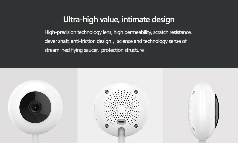 Original Xiaomi Mijia Camera 720P HD Wireless Wifi Smart Camera Infrared Night Vision 100.4 Degree Wide Angle Xiaomi Home Camera 20