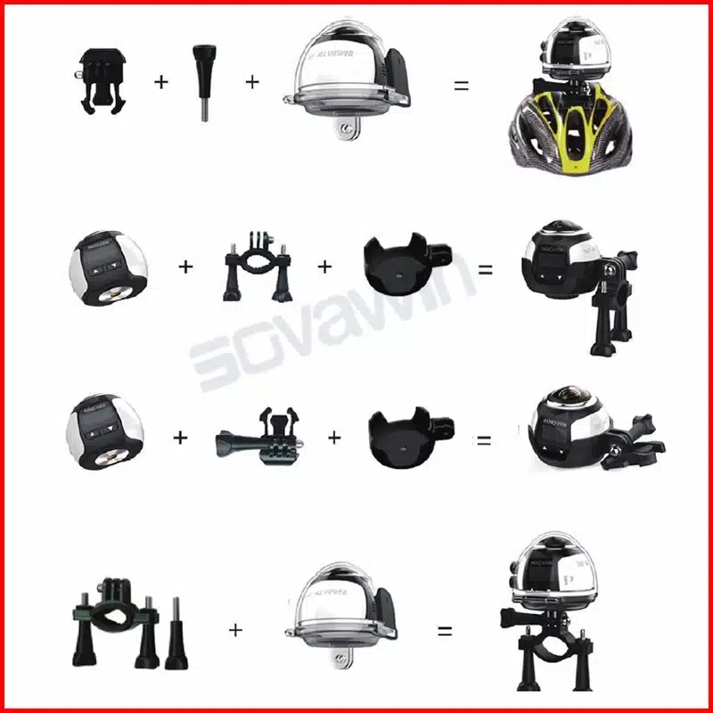 360 Degree Camera VR 4K Wifi Video Mini Panoramic 2448*2448 HD Panorama Action 30m Waterproof Sports Driving Cam 2017 31
