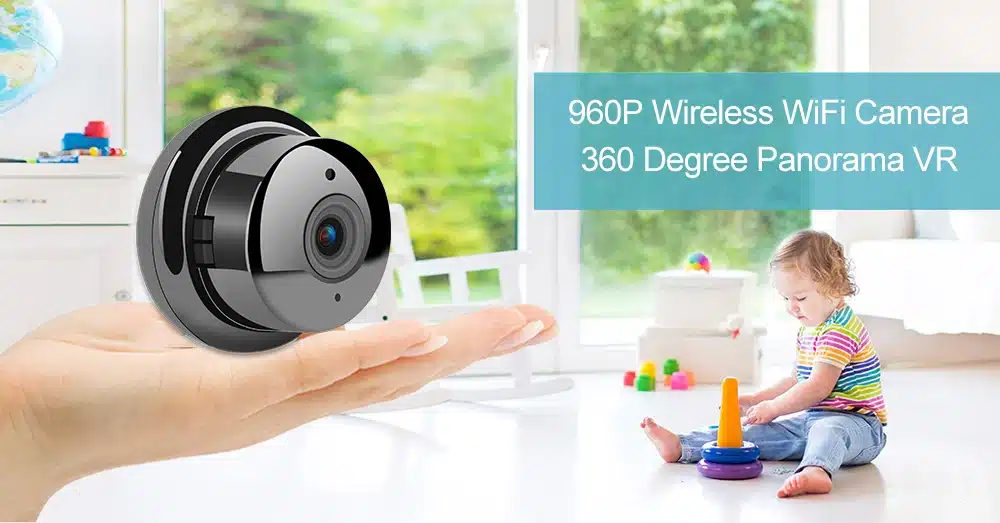 1.3MP Panoramic Camera Mini WIFI Night Vision Smart Home Security IP Camera 360 Wide Angle Camera Onvif Monitor Baby Monitor 9