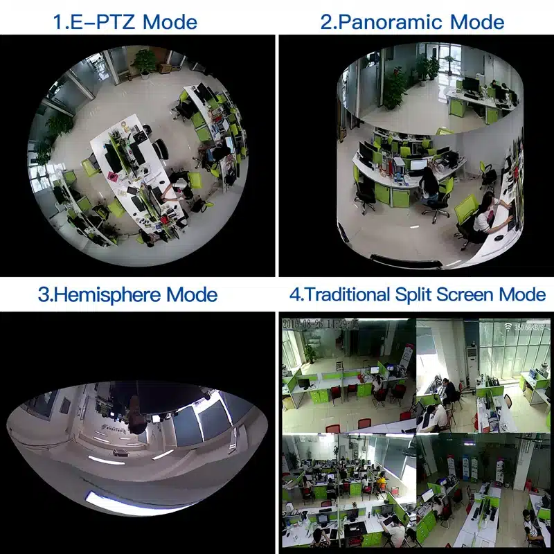 1.3MP Panoramic Camera Mini WIFI Night Vision Smart Home Security IP Camera 360 Wide Angle Camera Onvif Monitor Baby Monitor 17