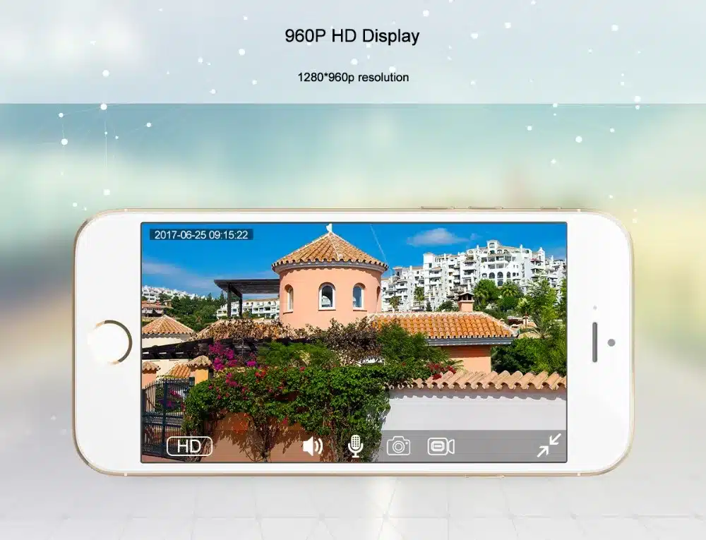 1.3MP Panoramic Camera Mini WIFI Night Vision Smart Home Security IP Camera 360 Wide Angle Camera Onvif Monitor Baby Monitor 18
