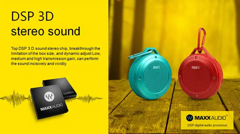 MIFA F10 Outdoor Wireless Bluetooth 4.0 Stereo Portable Speaker Built-in mic Shock Resistance IPX6 Waterproof Speaker with Bass 3