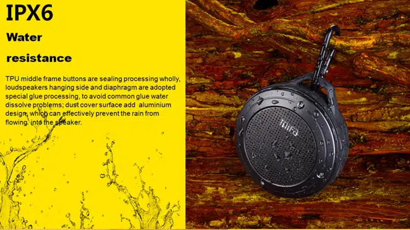 MIFA F10 Outdoor Wireless Bluetooth 4.0 Stereo Portable Speaker Built-in mic Shock Resistance IPX6 Waterproof Speaker with Bass 4