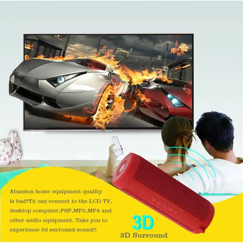 M&J Wireless Best Bluetooth Speaker Waterproof Portable Outdoor Mini Column Box Loudspeaker Speaker Design for iPhone Xiaomi 5