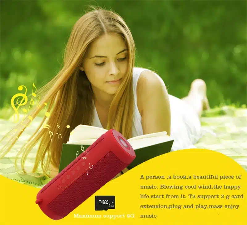 M&J Wireless Best Bluetooth Speaker Waterproof Portable Outdoor Mini Column Box Loudspeaker Speaker Design for iPhone Xiaomi 6
