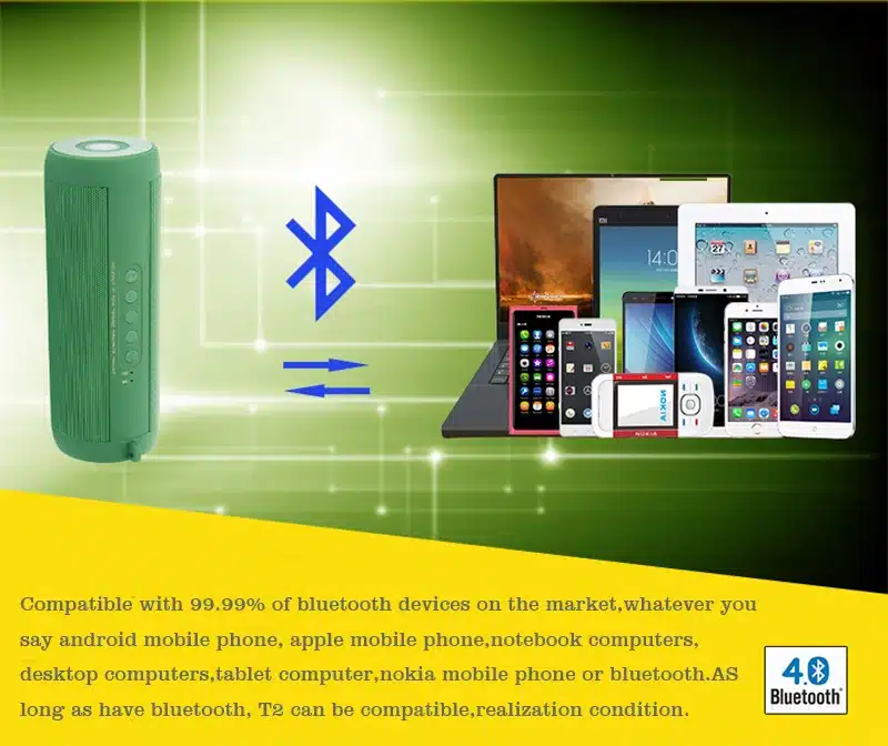 M&J Wireless Best Bluetooth Speaker Waterproof Portable Outdoor Mini Column Box Loudspeaker Speaker Design for iPhone Xiaomi 13
