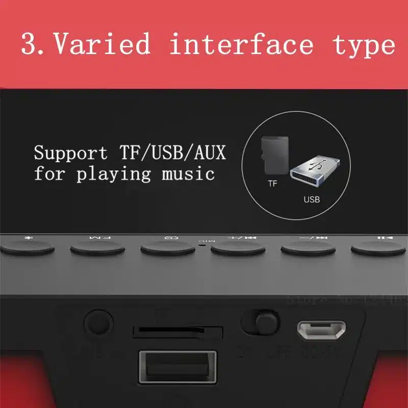 Big power 10W Sardine HIFI portable wireless bluetooth Speaker, Stereo Soundbar TF FM radio subwoofer column for computer player 3