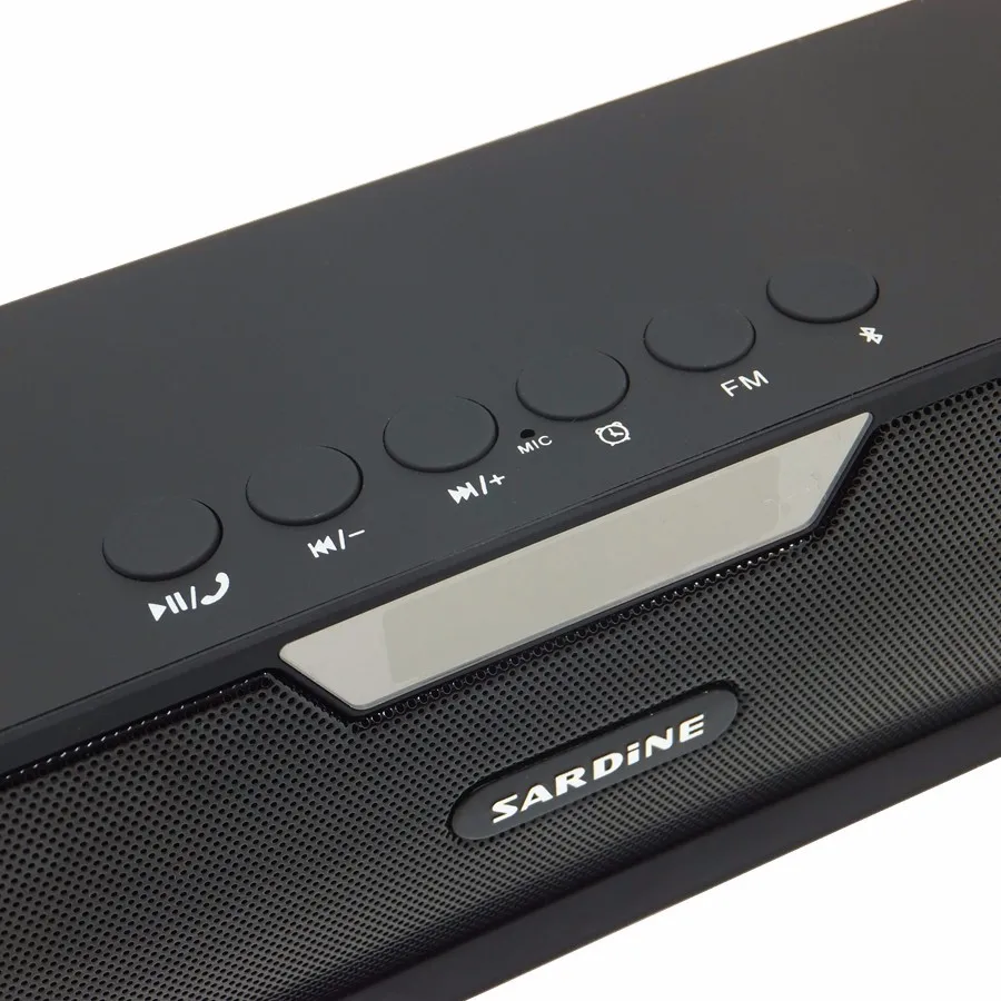 Big power 10W Sardine HIFI portable wireless bluetooth Speaker, Stereo Soundbar TF FM radio subwoofer column for computer player 8