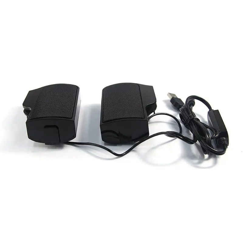 2017 Clip on USB Stereo Speakers line Controller hot sale 1 Pair Mini Portable Soundbar Laptop Notebook PC Computer with Clip 9
