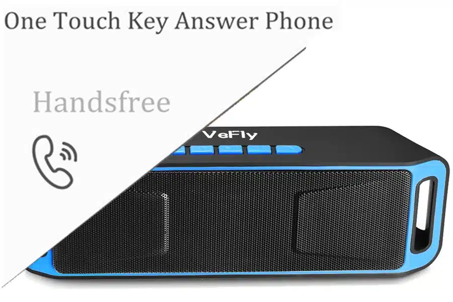 VeFly Wireless 4.2 Bluetooth Speaker, column Stereo Subwoofer USB Speakers computer TF Built-in Mic Bass mp3 player Sound Box 5