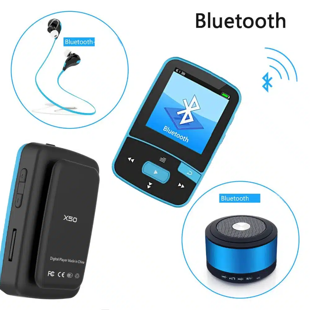 Original MP3 Player Bluetooth 16GB Clip MP3 Sport Running 1.5" Screen with FM Support micro sd card MP3 HIFI Music Player RUIZU 11