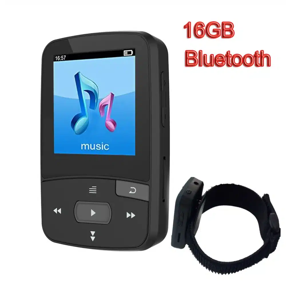 Original MP3 Player Bluetooth 16GB Clip MP3 Sport Running 1.5" Screen with FM Support micro sd card MP3 HIFI Music Player RUIZU 12