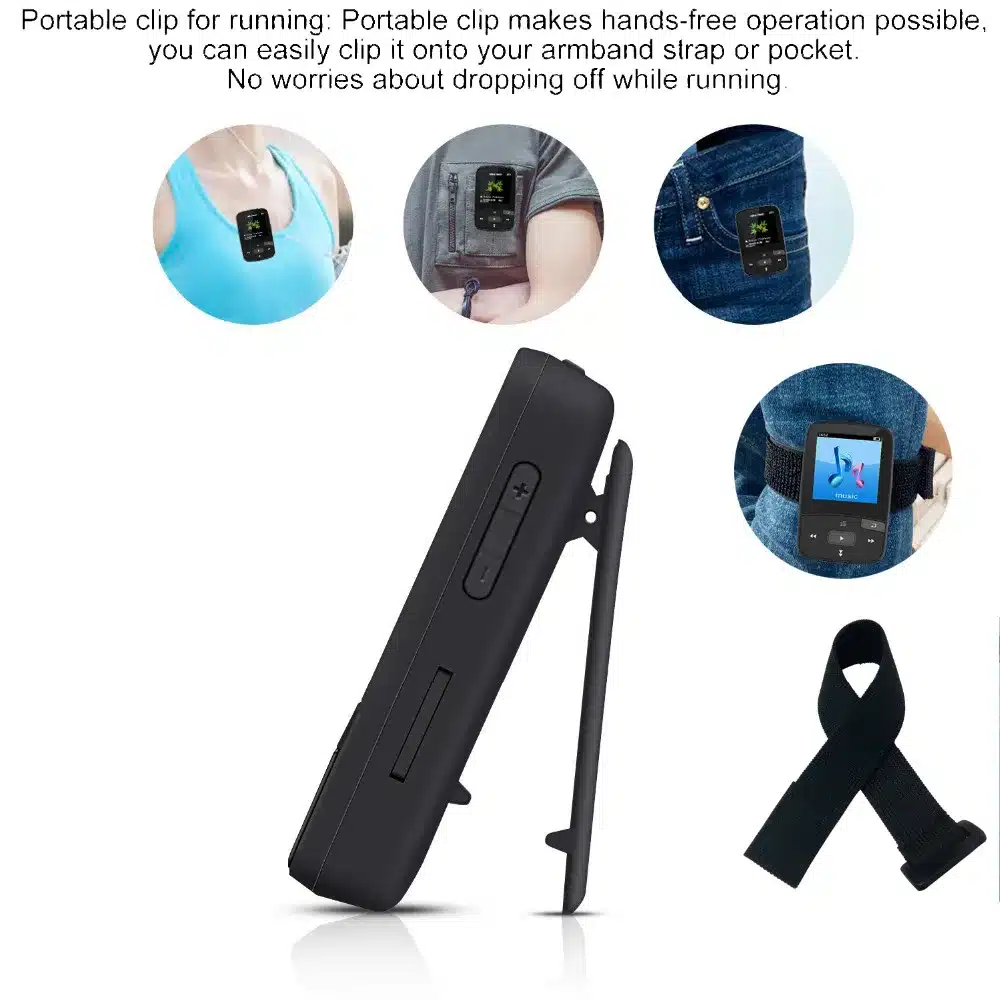 Original MP3 Player Bluetooth 16GB Clip MP3 Sport Running 1.5" Screen with FM Support micro sd card MP3 HIFI Music Player RUIZU 14
