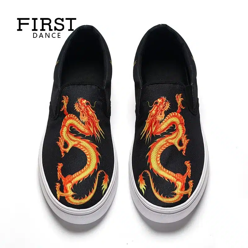 Chinese Style Luxury Brand Women Flats Shoes Customized 3D Printed Girls Loafers Shoes Air Mesh Breathable Female Leisure Shoes 13