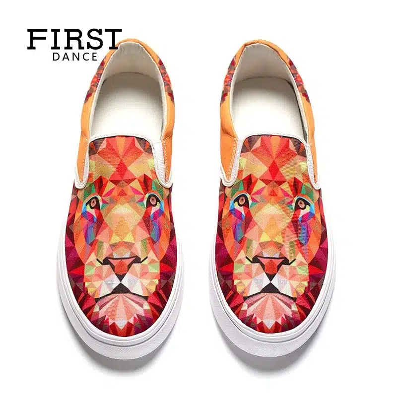 Chinese Style Luxury Brand Women Flats Shoes Customized 3D Printed Girls Loafers Shoes Air Mesh Breathable Female Leisure Shoes 17