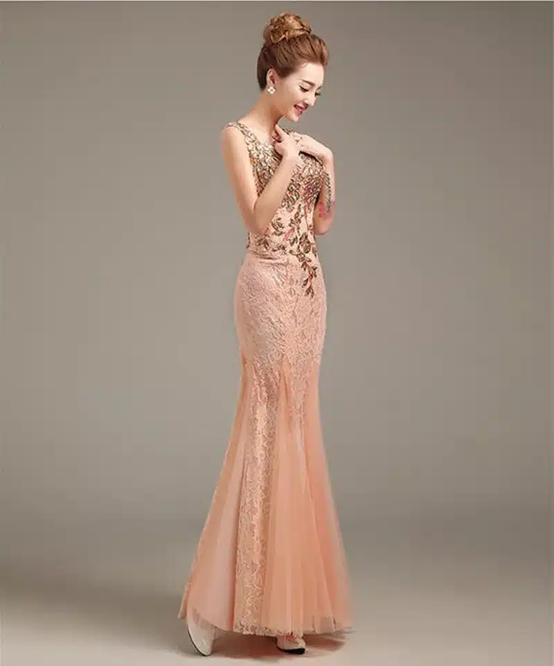 Robe de soiree 2018 V-Neck Beaded Long with Appliques gowns Mermaid Evening Dresses vestido de festa prom dresses party dresses 16