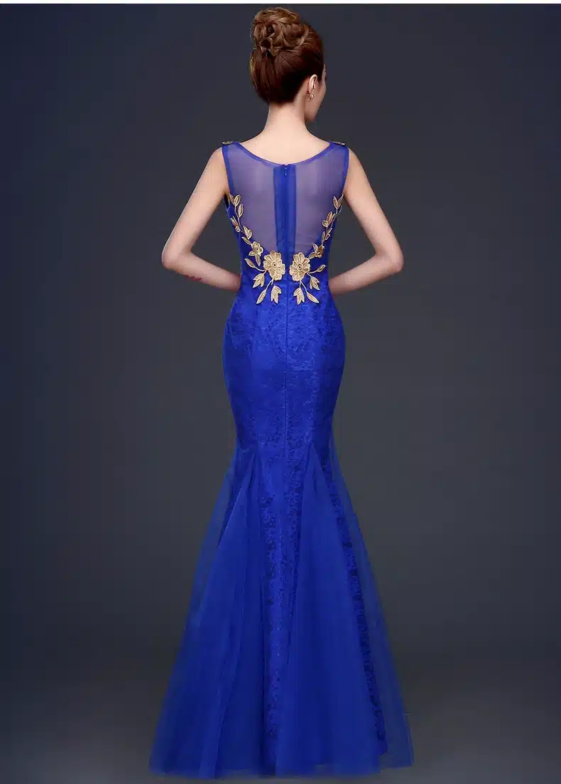 Robe de soiree 2018 V-Neck Beaded Long with Appliques gowns Mermaid Evening Dresses vestido de festa prom dresses party dresses 27