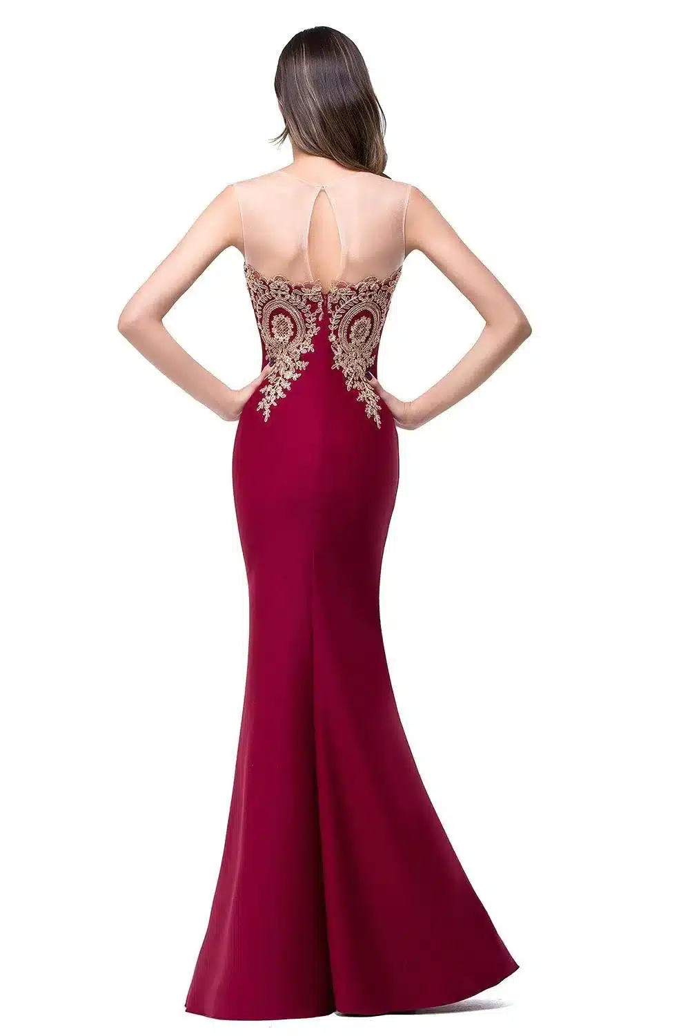 In Stock 2018 Evening Dress long Burgundy Black Satin Cheap Long Mermaid Evening Dresses Formal Evening Gown Party Prom Dress 12