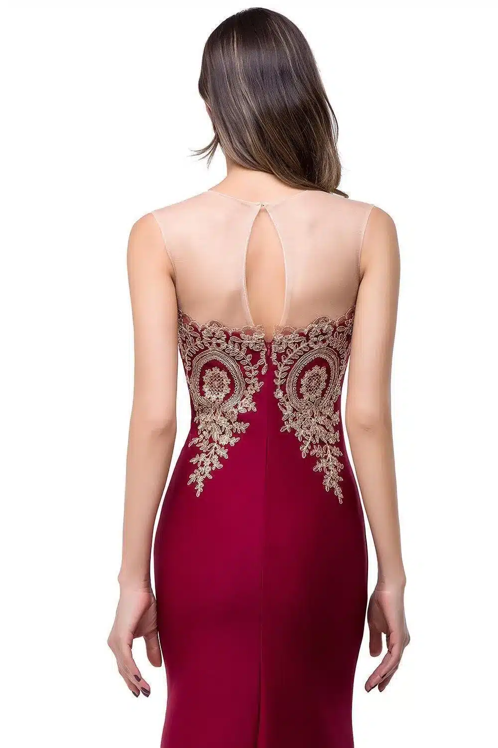 In Stock 2018 Evening Dress long Burgundy Black Satin Cheap Long Mermaid Evening Dresses Formal Evening Gown Party Prom Dress 13