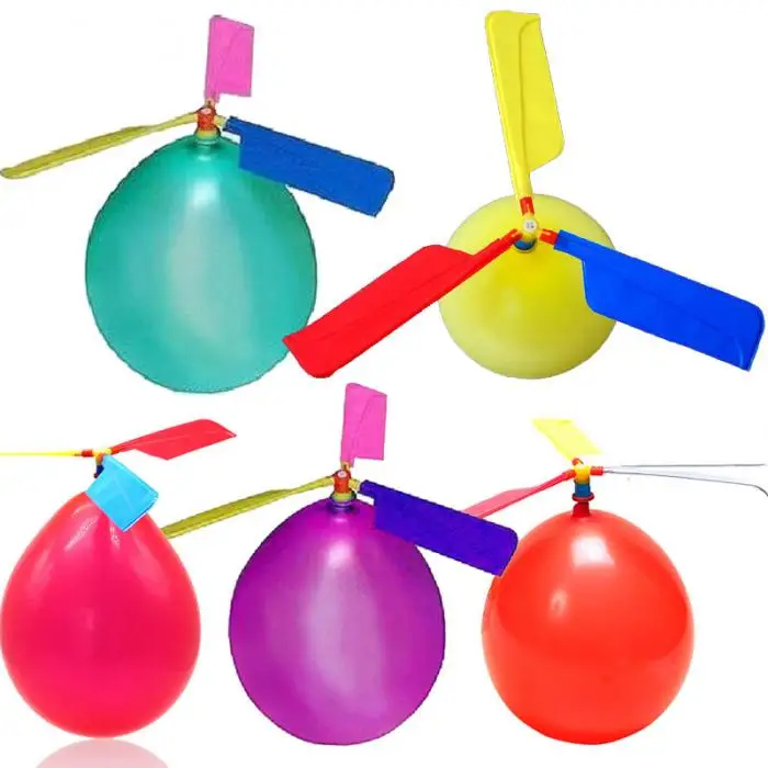 10Pcs Set Toy Balls Balloons Helicopter Flying With Whistle Children Outdoor Playing Creative Funny Toy Propeller Kid Toys YH-17 1