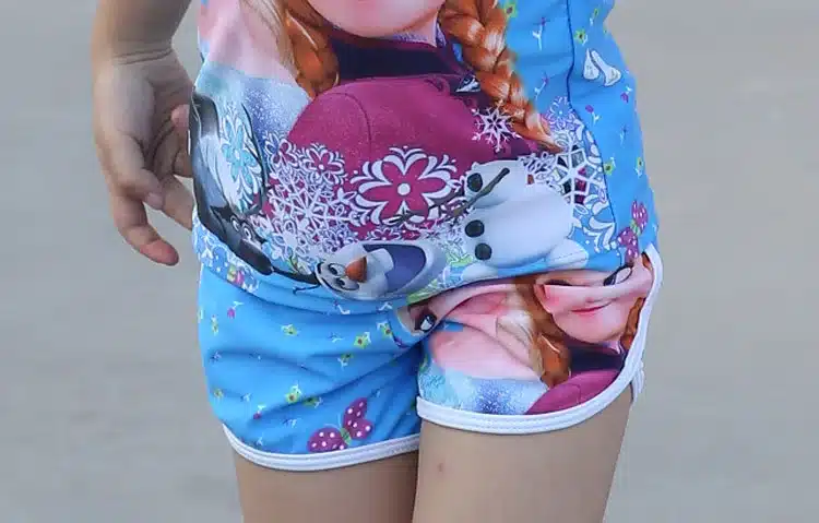 Two Pieces Baby Girls Bathing Suit Elsa Anna Sophia Swimsuit Children Bikini Set Kids Cartoon Swimwear Costumes 8