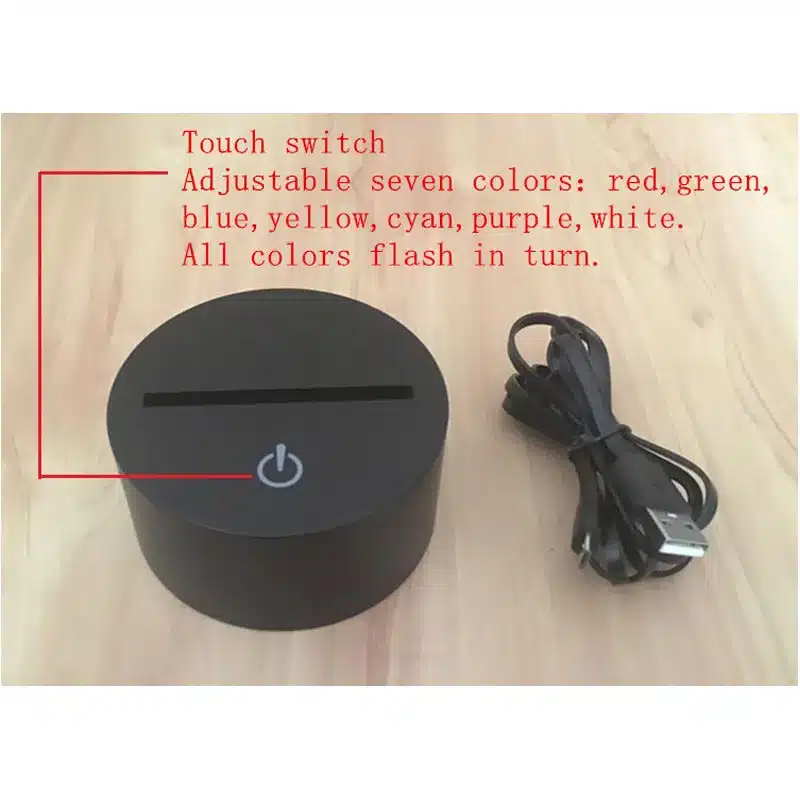 3D LED Night Light Other Planets People Head with 7 Colors Light Alien for Home Decoration Lamp Amazing Visualization Optical 4